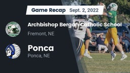 Recap: Archbishop Bergan Catholic School vs. Ponca  2022