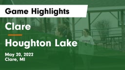 Clare  vs Houghton Lake  Game Highlights - May 20, 2022