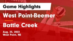 West Point-Beemer  vs Battle Creek  Game Highlights - Aug. 25, 2022