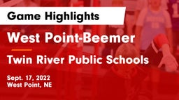 West Point-Beemer  vs Twin River Public Schools Game Highlights - Sept. 17, 2022