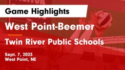 West Point-Beemer  vs Twin River Public Schools Game Highlights - Sept. 7, 2023