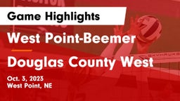 West Point-Beemer  vs Douglas County West  Game Highlights - Oct. 3, 2023
