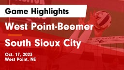 West Point-Beemer  vs South Sioux City  Game Highlights - Oct. 17, 2023