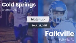 Matchup: Cold Springs vs. Falkville  2017