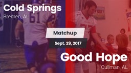 Matchup: Cold Springs vs. Good Hope  2017