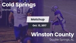 Matchup: Cold Springs vs. Winston County  2017