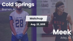 Matchup: Cold Springs vs. Meek  2018
