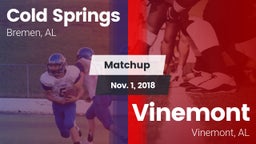 Matchup: Cold Springs vs. Vinemont  2018