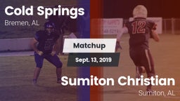 Matchup: Cold Springs vs. Sumiton Christian  2019