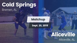 Matchup: Cold Springs vs. Aliceville  2019