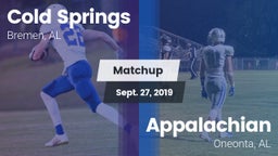 Matchup: Cold Springs vs. Appalachian  2019
