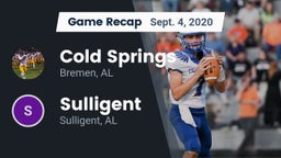 Recap: Cold Springs  vs. Sulligent  2020
