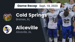 Recap: Cold Springs  vs. Aliceville  2020