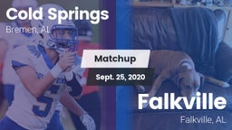 Matchup: Cold Springs vs. Falkville  2020