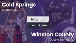 Matchup: Cold Springs vs. Winston County  2020