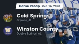Recap: Cold Springs  vs. Winston County  2020