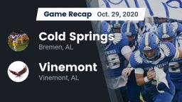 Recap: Cold Springs  vs. Vinemont  2020