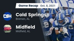 Recap: Cold Springs  vs. Midfield  2021