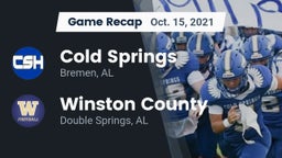 Recap: Cold Springs  vs. Winston County  2021
