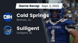 Recap: Cold Springs  vs. Sulligent  2022