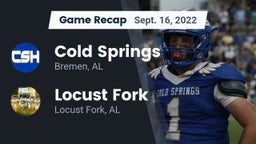 Recap: Cold Springs  vs. Locust Fork  2022