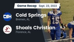 Recap: Cold Springs  vs. Shoals Christian  2022