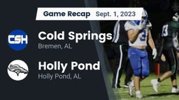 Recap: Cold Springs  vs. Holly Pond  2023