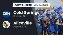 Recap: Cold Springs  vs. Aliceville  2023