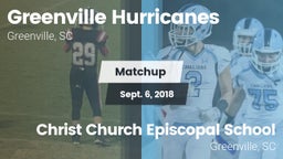 Matchup: Greenville vs. Christ Church Episcopal School 2018