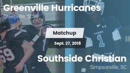 Matchup: Greenville vs. Southside Christian  2018