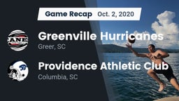 Recap: Greenville Hurricanes vs. Providence Athletic Club 2020