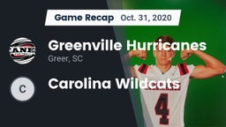 Recap: Greenville Hurricanes vs. Carolina Wildcats 2020