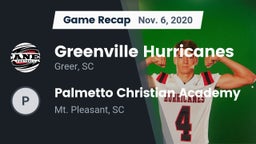 Recap: Greenville Hurricanes vs. Palmetto Christian Academy  2020
