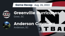 Recap: Greenville Hurricanes vs. Anderson Cavaliers  2022