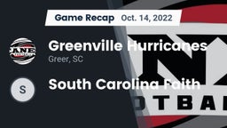 Recap: Greenville Hurricanes vs. South Carolina Faith 2022