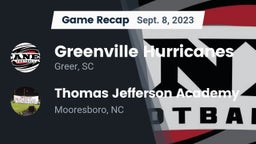 Recap: Greenville Hurricanes vs. Thomas Jefferson Academy  2023