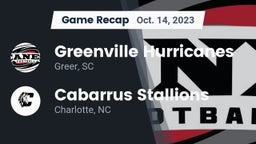 Recap: Greenville Hurricanes vs. Cabarrus Stallions  2023