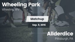 Matchup: Wheeling Park vs. Allderdice  2016