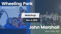 Matchup: Wheeling Park vs. John Marshall  2016