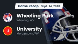 Recap: Wheeling Park vs. University  2018