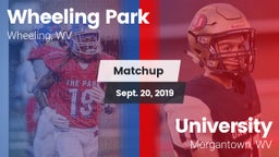 Matchup: Wheeling Park vs. University  2019