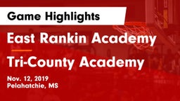 East Rankin Academy  vs Tri-County Academy  Game Highlights - Nov. 12, 2019