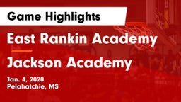 East Rankin Academy  vs Jackson Academy  Game Highlights - Jan. 4, 2020