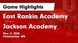 East Rankin Academy  vs Jackson Academy  Game Highlights - Nov. 5, 2020