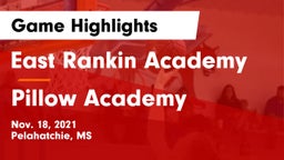 East Rankin Academy  vs Pillow Academy Game Highlights - Nov. 18, 2021