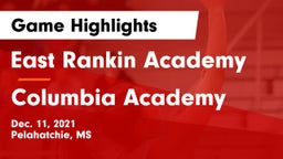 East Rankin Academy  vs Columbia Academy  Game Highlights - Dec. 11, 2021