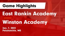 East Rankin Academy  vs Winston Academy  Game Highlights - Jan. 7, 2022