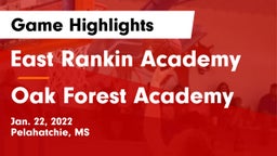 East Rankin Academy  vs Oak Forest Academy  Game Highlights - Jan. 22, 2022