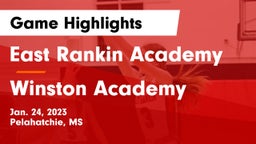 East Rankin Academy  vs Winston Academy  Game Highlights - Jan. 24, 2023