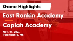 East Rankin Academy  vs Copiah Academy  Game Highlights - Nov. 21, 2023